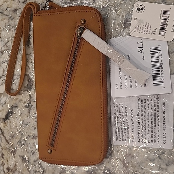 NIB Free People  Distressed Vegan Wallet - Picture 3 of 7